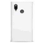 For Huawei P20 Lite Skin Feel Zipper Horizontal Flip Leather Case with Holder & Card Slots & Photo Frame & Lanyard & Long Rope(White) - 3