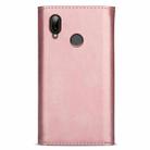 For Huawei P20 Lite Skin Feel Zipper Horizontal Flip Leather Case with Holder & Card Slots & Photo Frame & Lanyard & Long Rope(Rose Gold) - 3