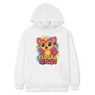 Red Elf Printed Fleece Hooded Sweatshirt Print On Your Demand, Size:XL(White) - 1