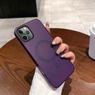 For iPhone 11 Pro Ice Fog MagSafe PC Phone Case(Transparent Purple) - 1