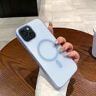 For iPhone 15 Ice Fog MagSafe PC Phone Case(Transparent Blue) - 1
