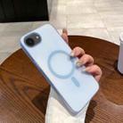 For iPhone 16e Ice Fog MagSafe PC Phone Case(Transparent Blue) - 1