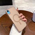 For iPhone XR Ice Fog MagSafe PC Phone Case(Gold) - 1