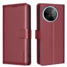 For vivo Y39 5G Litchi Texture RFID Anti-theft Leather Phone Case(Red) - 1