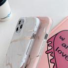 For iPhone 12 / 12 Pro Gilding Marble Pattern Soft TPU Protective Case(Pink) - 3