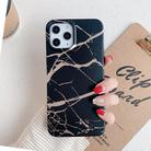 For iPhone 12 / 12 Pro Gilding Marble Pattern Soft TPU Protective Case(Black) - 2