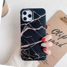 For iPhone 12 Pro Max Gilding Marble Pattern Soft TPU Protective Case(Black) - 2