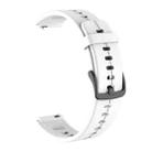 For Huawei TalkBand B6 Silicone Watch Band(White) - 1