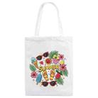 Summer Printed Canvas Handbag Digital Print On Your Demand, Size:35x30cm(White) - 1