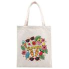 Summer Printed Canvas Handbag Digital Print On Your Demand, Size:40x35cm(Beige) - 1