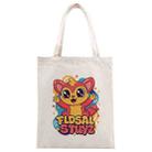 Red Elf Printed Canvas Handbag Digital Print On Your Demand, Size:30x25cm(Beige) - 1