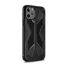 For iPhone 12 / 12 Pro Butterfly Shadow Shockproof Full Coverage TPU Soft Case(Black) - 1