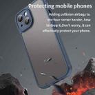For iPhone 15 Pro Max Fan Dun Series TPU Hybrid PC Frosted Phone Case(Blue) - 3