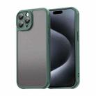 For iPhone 15 Pro Max Fan Dun Series TPU Hybrid PC Frosted Phone Case(Green) - 1