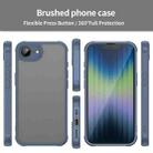 For iPhone 16e Fan Dun Series TPU Hybrid PC Frosted Phone Case(Blue) - 2