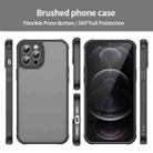 For iPhone 12 Pro Max Fan Dun Series TPU Hybrid PC Frosted Phone Case(Black) - 2