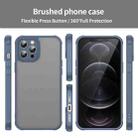 For iPhone 12 Pro Max Fan Dun Series TPU Hybrid PC Frosted Phone Case(Blue) - 2