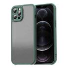For iPhone 12 Pro Max Fan Dun Series TPU Hybrid PC Frosted Phone Case(Green) - 1