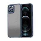 For iPhone 12 Pro Fan Dun Series TPU Hybrid PC Frosted Phone Case(Blue) - 1