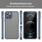 For iPhone 12 Pro Fan Dun Series TPU Hybrid PC Frosted Phone Case(Blue) - 2