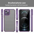 For iPhone 12 Pro Fan Dun Series TPU Hybrid PC Frosted Phone Case(Purple) - 2