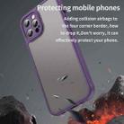 For iPhone 12 Pro Fan Dun Series TPU Hybrid PC Frosted Phone Case(Purple) - 3