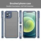 For iPhone 12 Fan Dun Series TPU Hybrid PC Frosted Phone Case(Blue) - 2