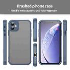 For iPhone 11 Fan Dun Series TPU Hybrid PC Frosted Phone Case(Blue) - 2