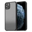 For iPhone 11 Pro Max Fan Dun Series TPU Hybrid PC Frosted Phone Case(Black) - 1