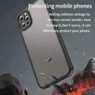 For iPhone 11 Pro Max Fan Dun Series TPU Hybrid PC Frosted Phone Case(Black) - 3