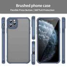 For iPhone 11 Pro Max Fan Dun Series TPU Hybrid PC Frosted Phone Case(Blue) - 2