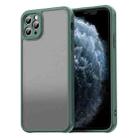 For iPhone 11 Pro Max Fan Dun Series TPU Hybrid PC Frosted Phone Case(Green) - 1