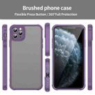 For iPhone 11 Pro Max Fan Dun Series TPU Hybrid PC Frosted Phone Case(Purple) - 2