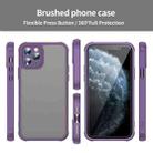 For iPhone 11 Pro Fan Dun Series TPU Hybrid PC Frosted Phone Case(Purple) - 2