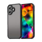 For iPhone 17 Fan Dun Series TPU Hybrid PC Frosted Phone Case(Black) - 1
