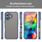 For iPhone 17 Fan Dun Series TPU Hybrid PC Frosted Phone Case(Blue) - 2