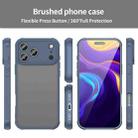 For iPhone 17 Pro Max Fan Dun Series TPU Hybrid PC Frosted Phone Case(Blue) - 2