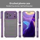 For iPhone 17 Pro Max Fan Dun Series TPU Hybrid PC Frosted Phone Case(Purple) - 2