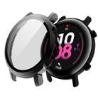 For Huawei Watch GT2 42mm 2 in 1  Tempered Glass Screen Protector + Fully Plating PC Case(Black) - 2