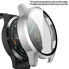 For Huawei Watch GT2 46mm 2 in 1  Tempered Glass Screen Protector + Fully Plating PC Case(Silver) - 3