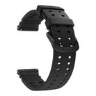For Polar Vantage M3 Double Buckle Silicone Sport Watch Band(Black) - 3