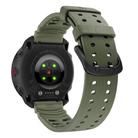 For Polar Vantage M3 Double Buckle Silicone Sport Watch Band(Army Green) - 2