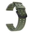 For Polar Vantage M3 Double Buckle Silicone Sport Watch Band(Army Green) - 3