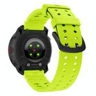 For Polar Vantage M3 Double Buckle Silicone Sport Watch Band(Lime) - 2