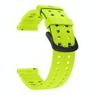 For Polar Vantage M3 Double Buckle Silicone Sport Watch Band(Lime) - 3