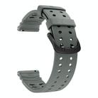 For Polar Vantage M3 Double Buckle Silicone Sport Watch Band(Space Grey) - 3