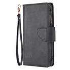 For iPhone XR Skin Feel Detachable Magnetic Zipper Horizontal Flip PU Leather Case with Multi-Card Slots & Holder & Wallet & Photo Frame & Lanyard(Black) - 2