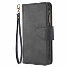 For Xiaomi Redmi Note 8T Skin Feel Detachable Magnetic Zipper Horizontal Flip PU Leather Case with Multi-Card Slots & Holder & Wallet & Photo Frame & Lanyard(Black) - 2