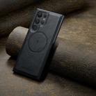 For Samsung Galaxy S25 Ultra 5G Fierre Shann FS-027 Cowhide Texture MagSafe Magnetic Phone Case(Black) - 2