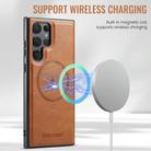 For Samsung Galaxy S25 Ultra 5G Fierre Shann FS-027 Cowhide Texture MagSafe Magnetic Phone Case(Brown) - 3